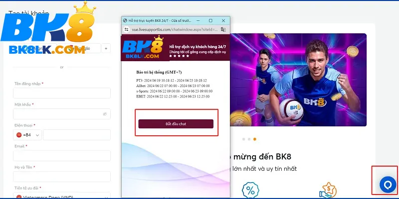 Điều kiện và điều khoản đăng ký BK8 chi tiết