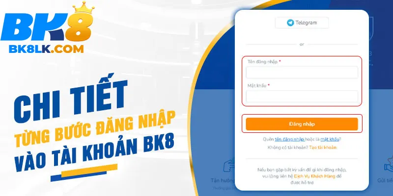 Hướng dẫn cách đăng nhập BK8 vào tài khoản nhanh nhất